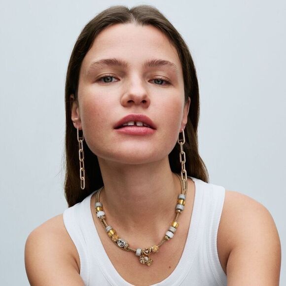 Pandora Golden Mini Murano Glass Charm - Picture 6 of 8